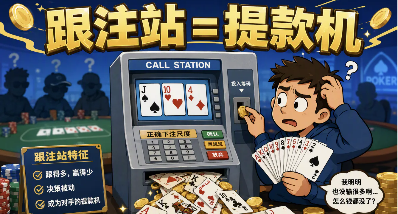 小额牌局第一课：跟注站就是你的提款机——只要你别自己把门关上