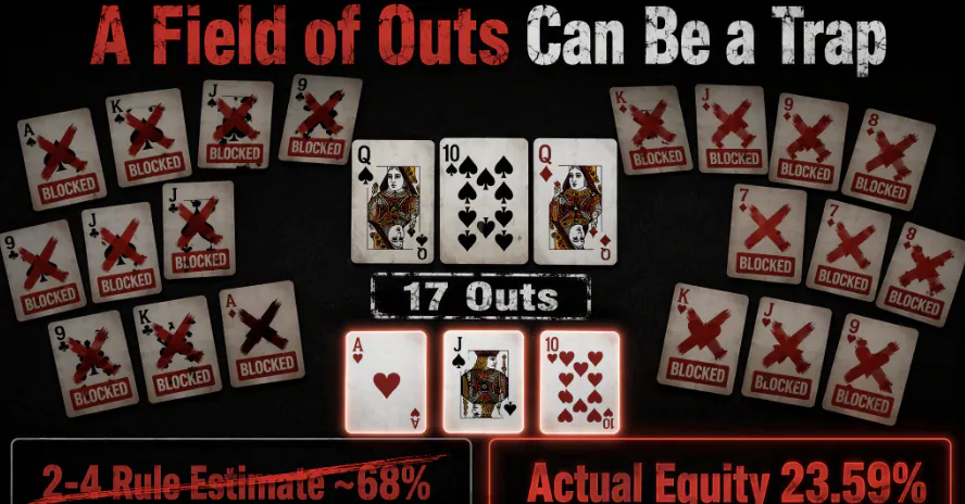Are Strong Draws Really Strong? Don't Let Half Deck of Outs Trap You