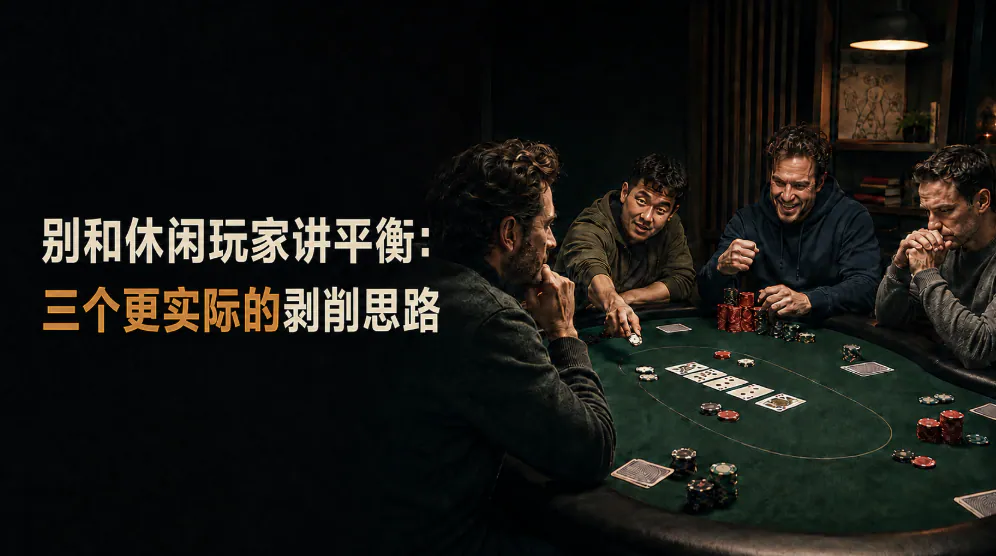 别和娱乐玩家讲平衡：三个更实际的剥削思路